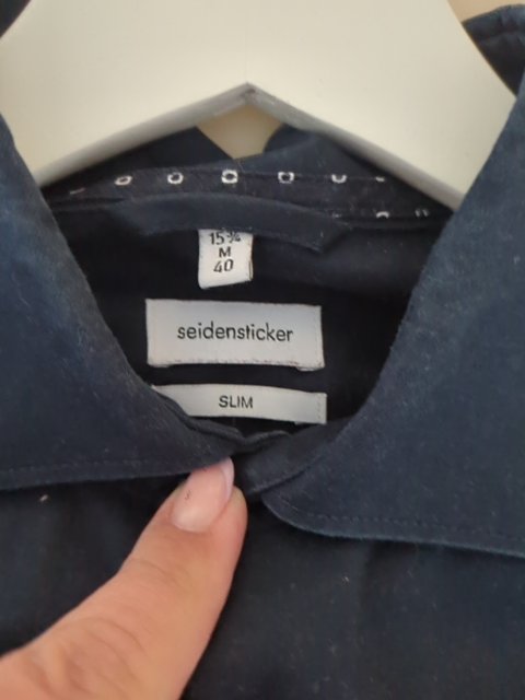 Chemise Seidensticker - M - Navy - Slim Fit