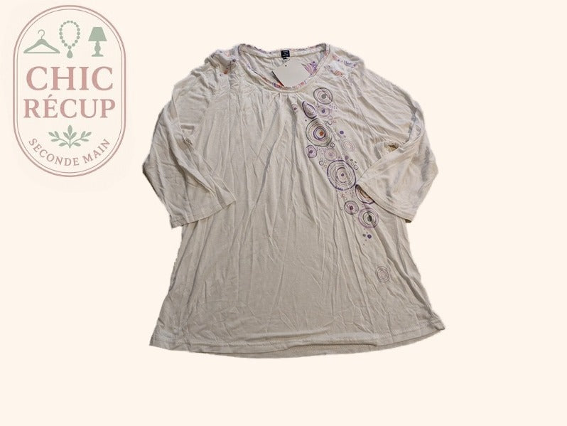 Tee-shirt Terre de Marins - 6 ans - Blanc - Motifs