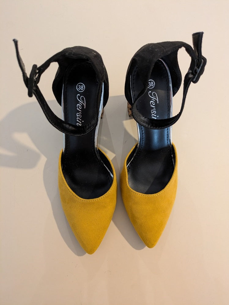 Chaussures À Talons Fersini - 38 - Jaune - Brhal-39