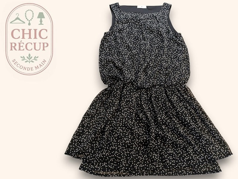 Robe noire à étoiles Cache Cache taille S
