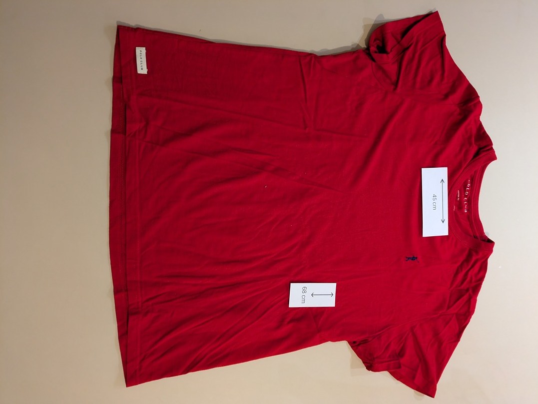 T-shirts Uni Polo Club - L - Rouge - Thgen-67
