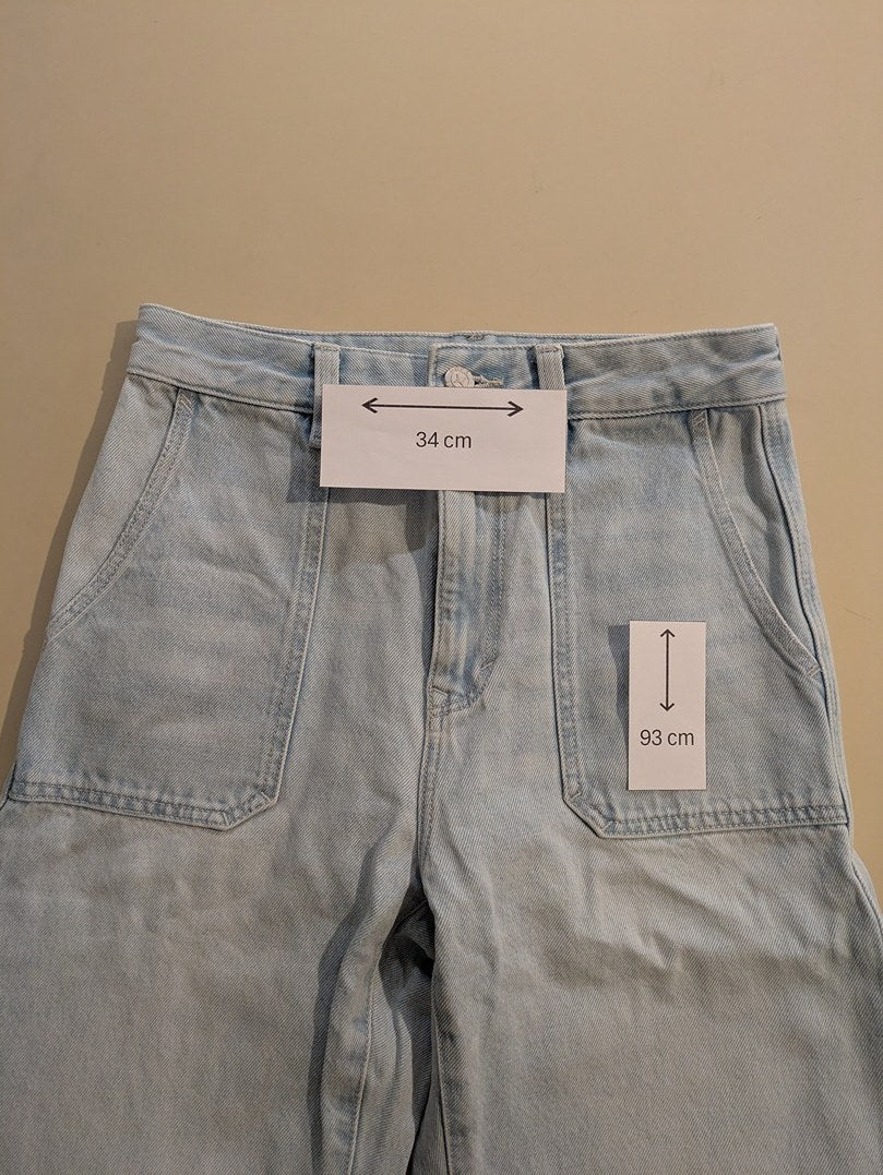Jeans Droit Esprit - 36 - Bleu Clair - Ancuv-4