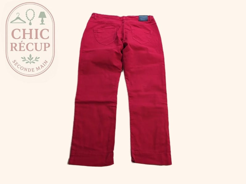Jeans Court - Terre De Marins - 42 - Rouge - Qubur-133