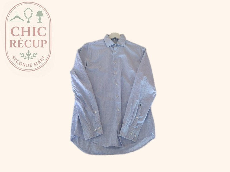 Chemise Seidensticker - M - Bleu clair - Slim