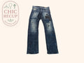 Jean straight Kaporal - 42 - Bleu - Effet usé