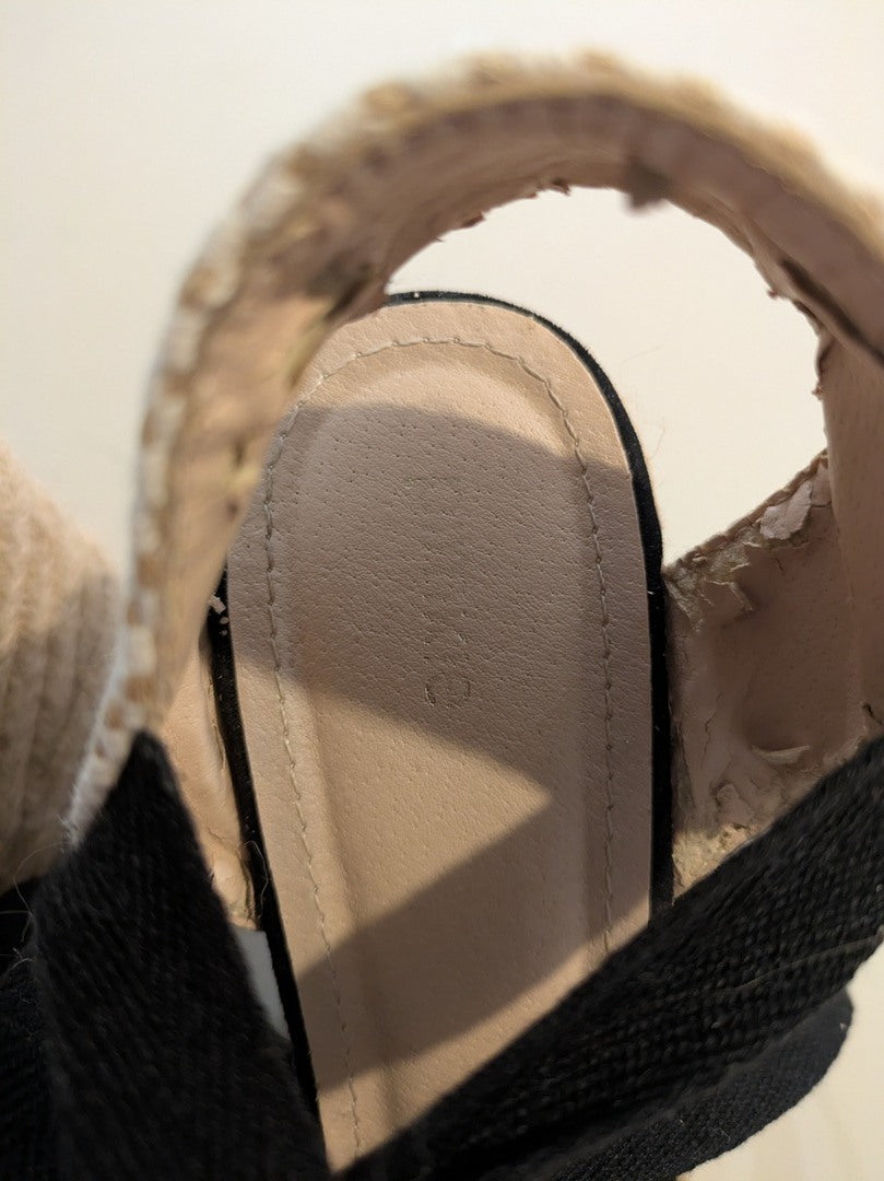 Sandales Femme Espadrilles - 37 - Noir