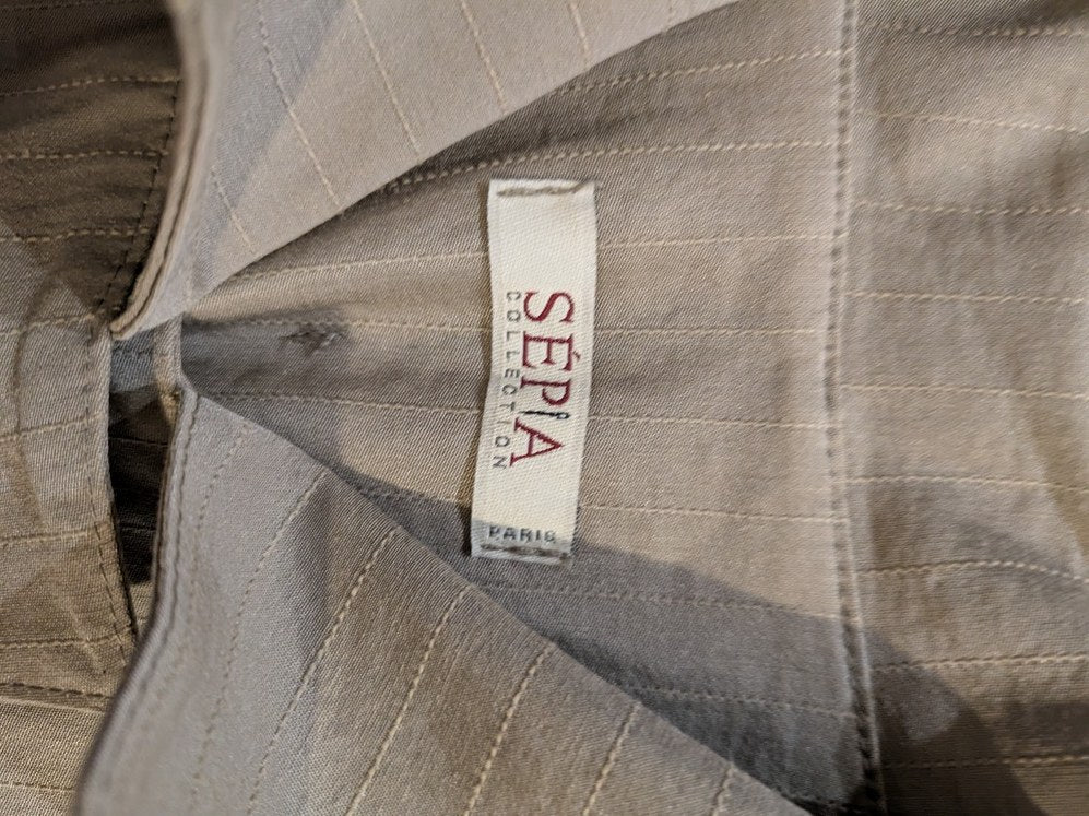 Veste Chemise Sépia Collection - M - Kaki - Qubur-63