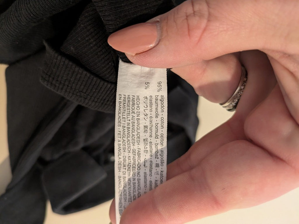 Tops Court Zara - M - Noir - Mache-49