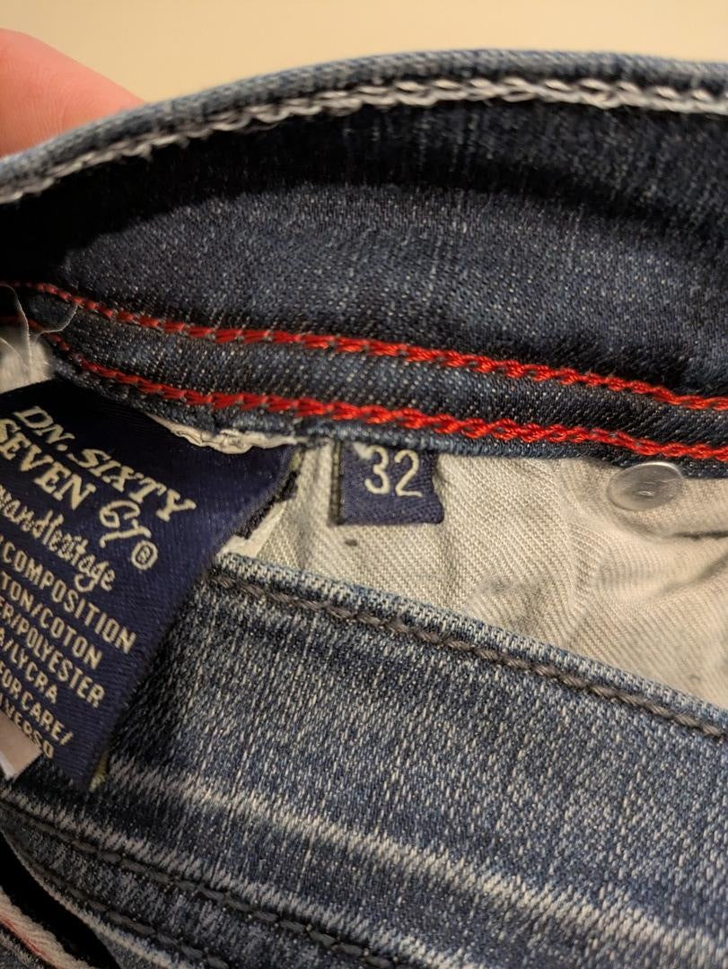 Jeans Slim Sixtyseven - M - Bleu - Denda-03
