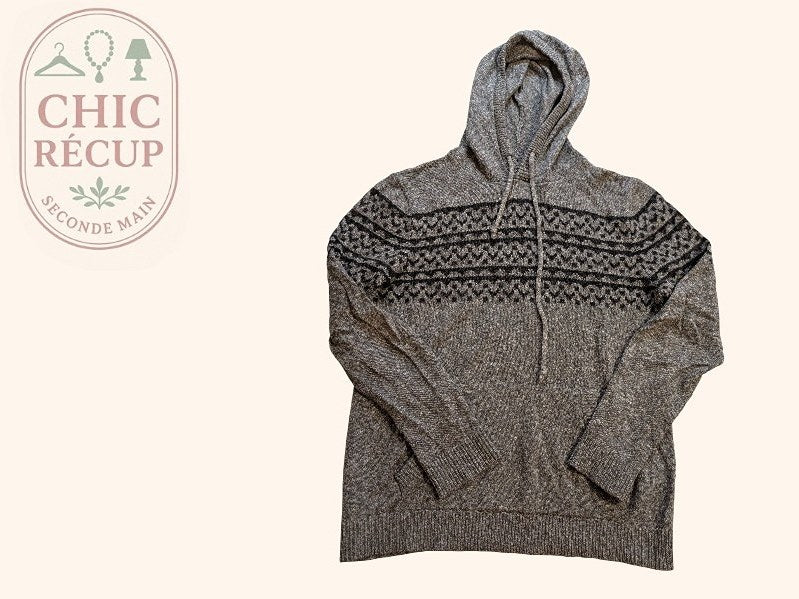 Pull Et Pull A Capuche Hollister - M - Gris - Grdec-11