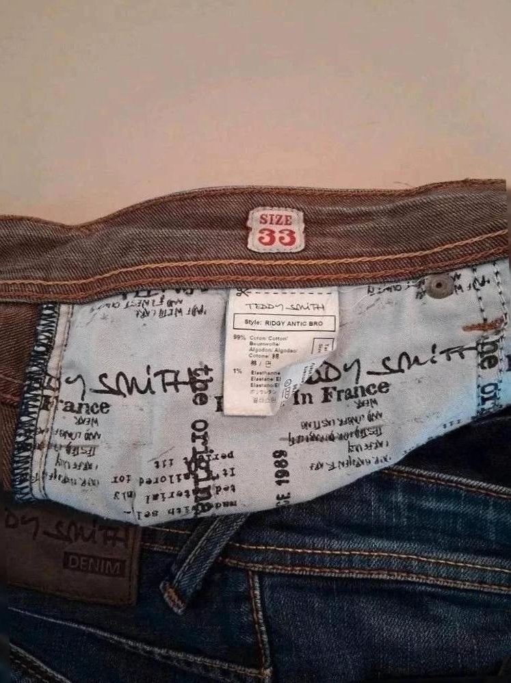 Jeans Coupe Droite Teddy Smith - L - Bleu - Ayzan-12