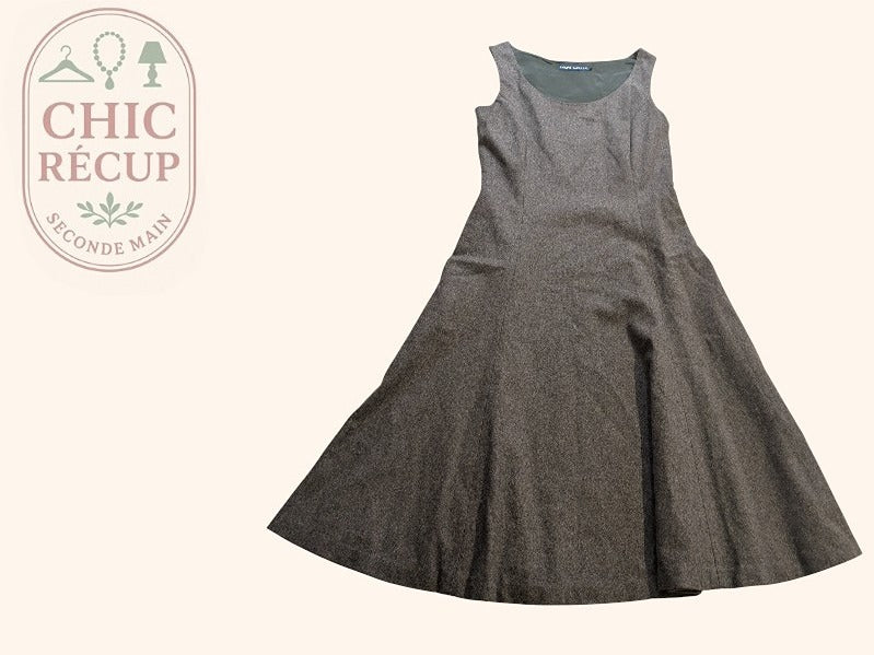 Robe Midi Ralph Lauren - S - Gris - Casor-4