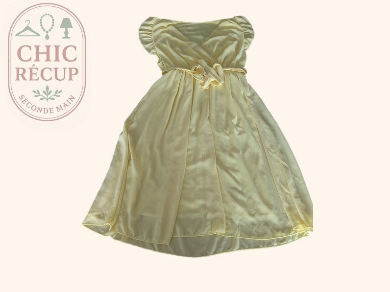 Robe Midi Sans Marque - M - Jaune - Myfed-204