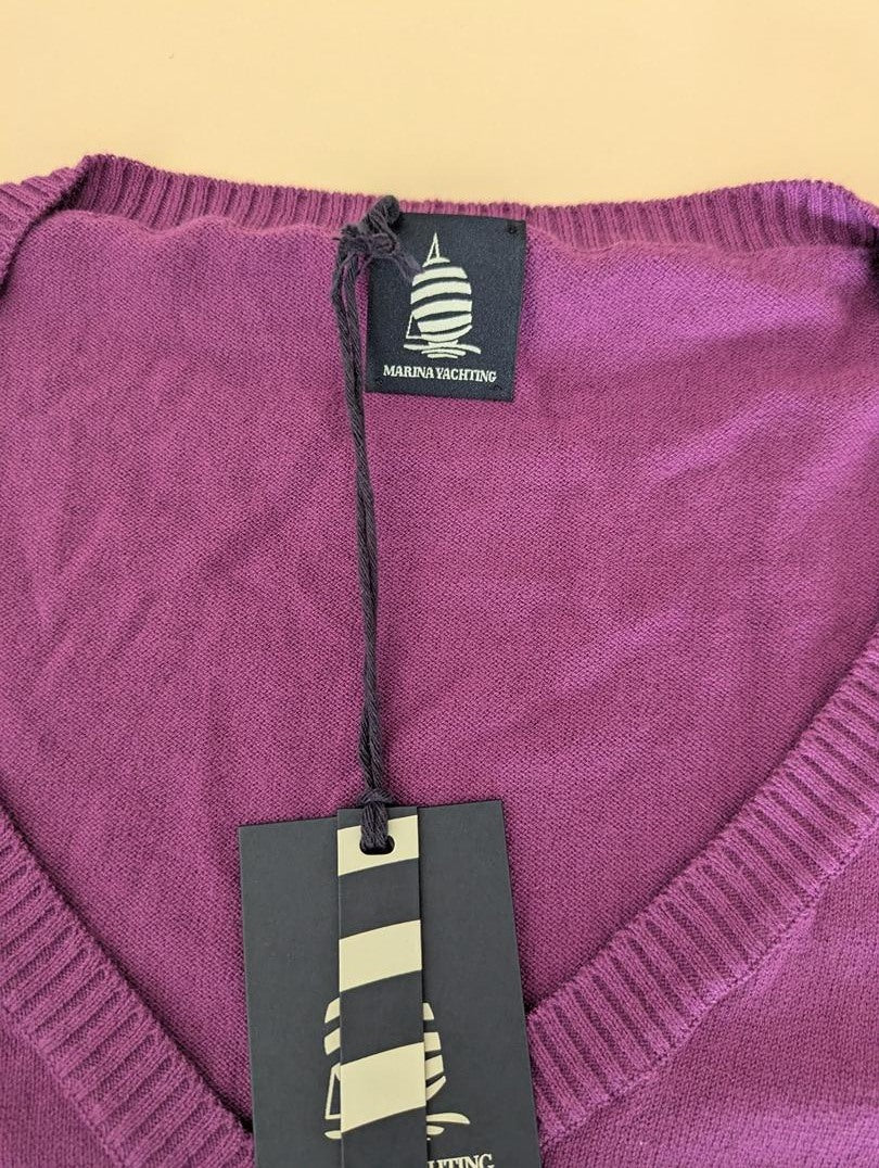 Pull Col V Marina Yatching - Xl - Violet - Labag-62