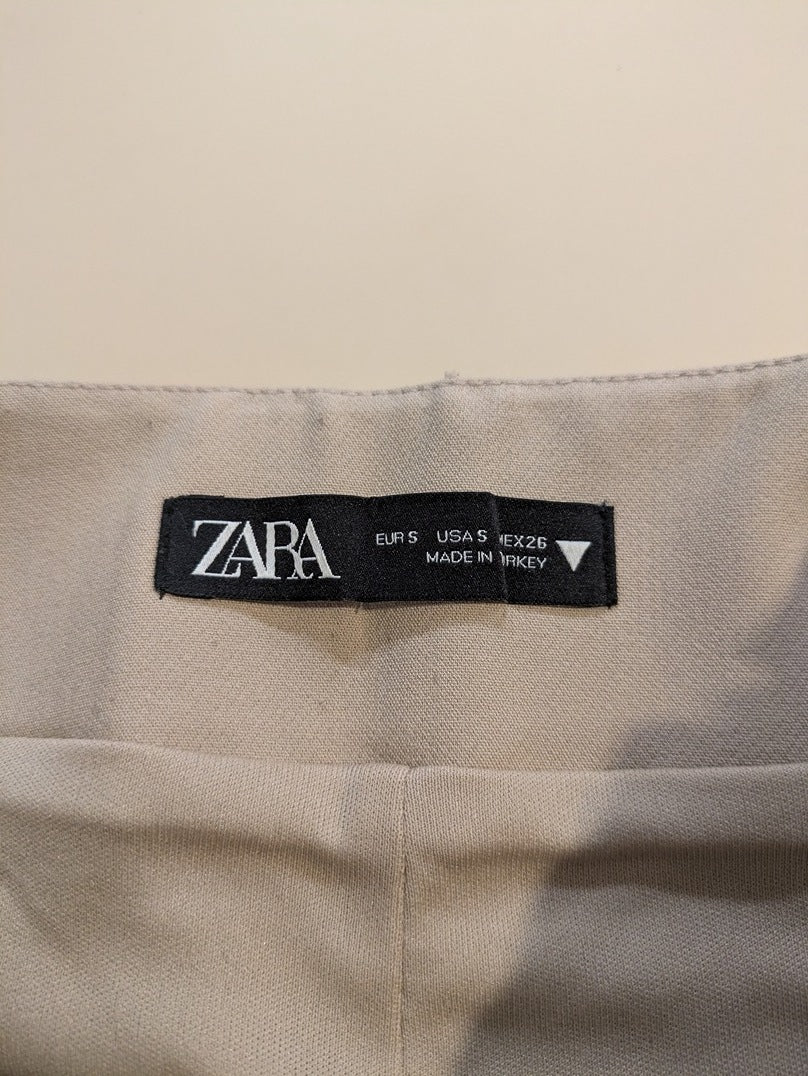 Mini-jupe Zara - S - Crème - Mache-38