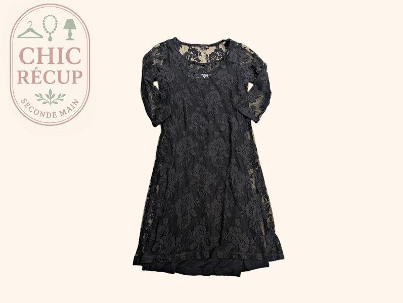 Robe K woman - 34/36 - Noir - Dentelle