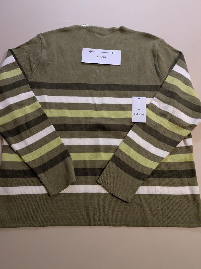 Pull Col V Amor-lux - L - Vert - Labag-35