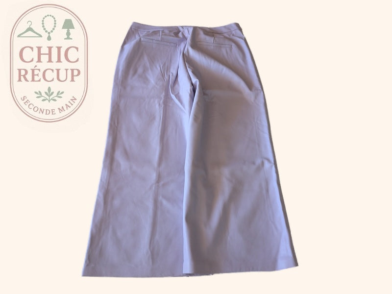 Pantalon large Camaïeu - 44 - Lilas