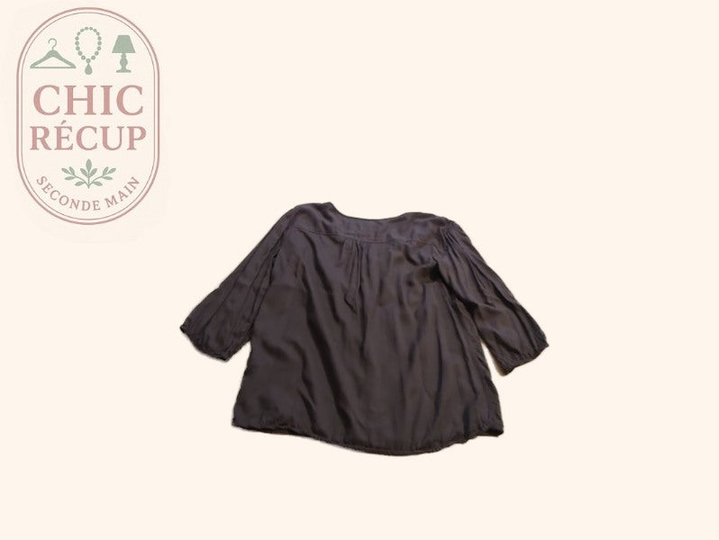 Blouse - Cecil - L - Marron - Qubur-130
