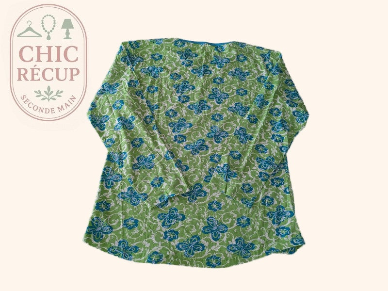 T-shirt manches longues Coup de Coeur - 46 - Vert - Coton