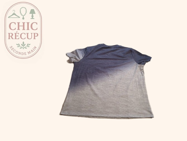 T-shirt - Sans Marque - Xxl - Bleu - Qubur-151