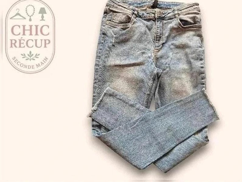 Jeans Skinny H&m - L - Bleu - Luvio-02