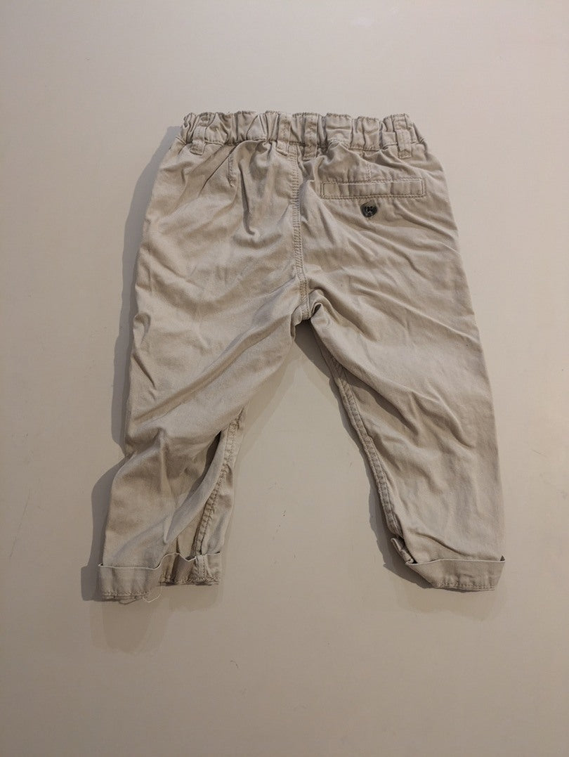 Ensemble garçon chemise manches courtes et pantalon 9-12m