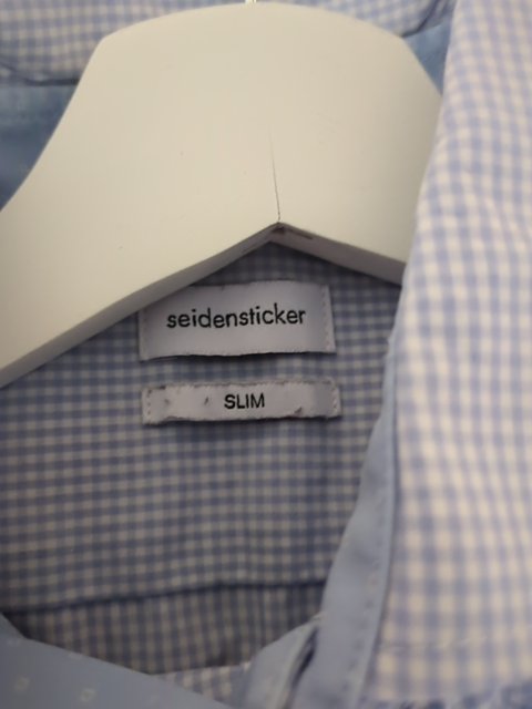 Chemise Seidensticker - M - Bleu clair - Slim