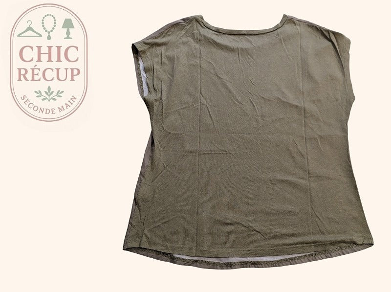 Blouse Exquiss's - M - Kaki - Shbad-45