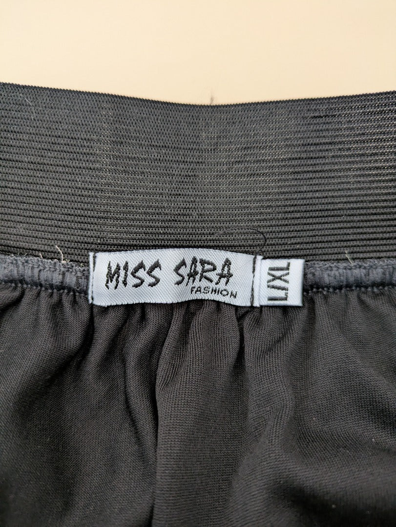Jupe longue Miss Sara - L - Vert - Plissée léopard