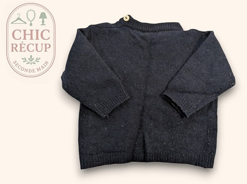 Pull Burberry - 3-6 Mois / 62 Cm - Marine - Erbul-47