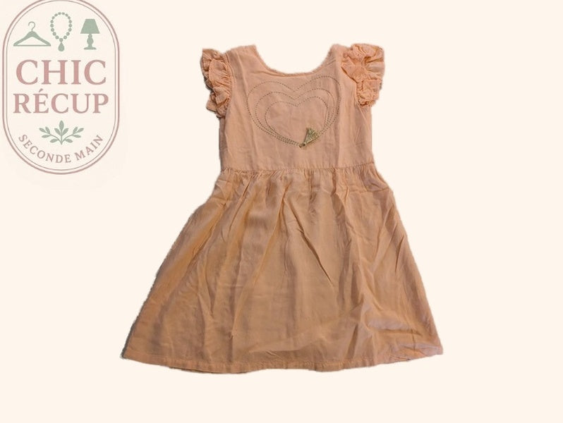 Robe Courte Lili Marelle - 8 Ans - Orange - Audeb-19
