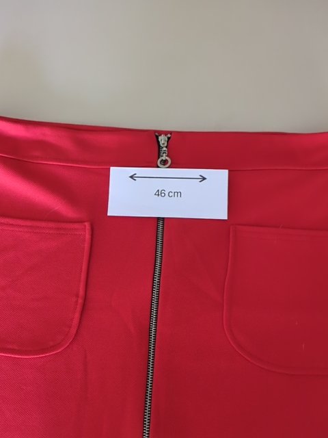 Jupe Kiabi - L - rouge - zippée