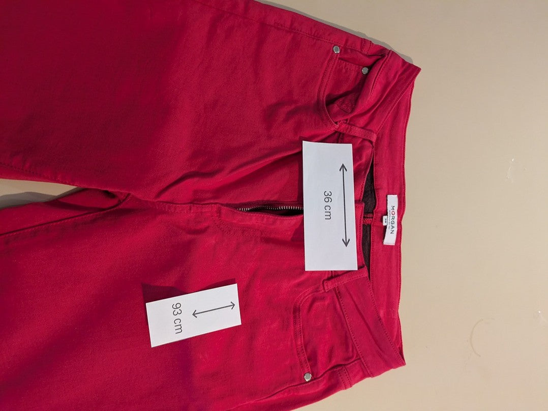 Pantalon slim Morgan - 38 - Rouge - Polia