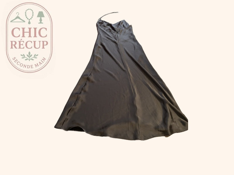 Robe Longue Zara - Xs - Gris - Amfat-41