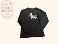T-shirt manches longues Wednesday - 12 ans - Noir - Thing