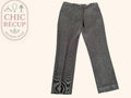 Pantalon femme H&m slim - 38 - gris chiné