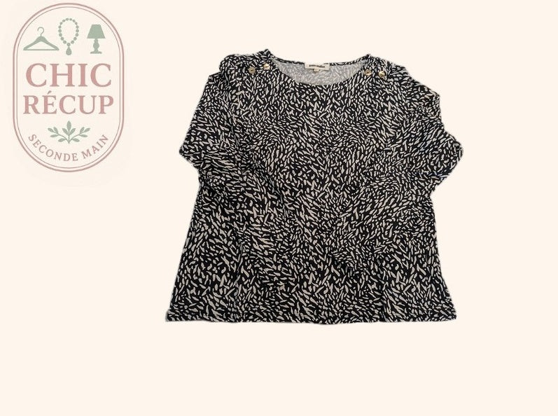 T-shirt manches longues Grain de Malice - M - Noir - 8504146004