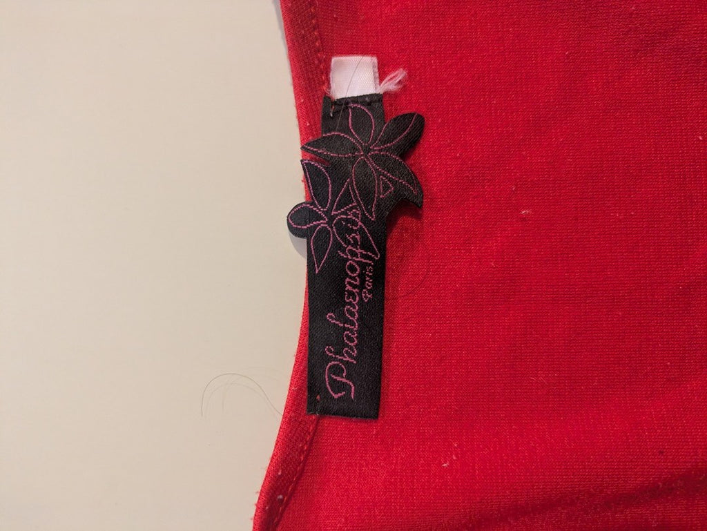 Robe Midi Phalaenopsia - M - Rouge - Casor-1