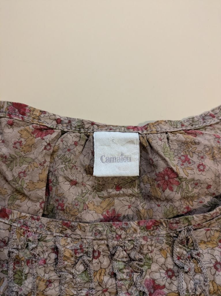 Blouse Manches Courtes Camaïeu - 44 - Marron - Qubur-129