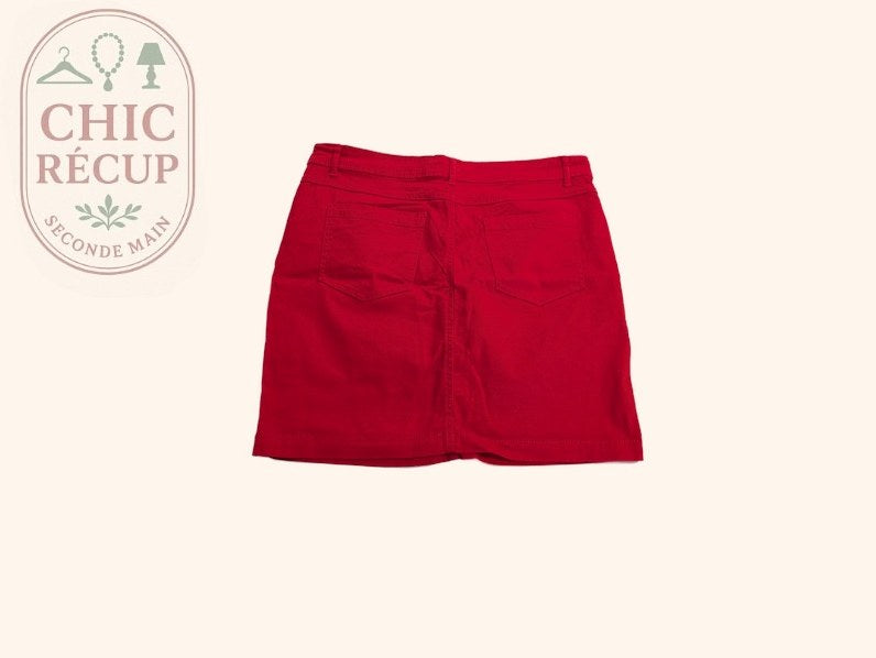 Jupe Tissaia Basics - 40 - Rouge