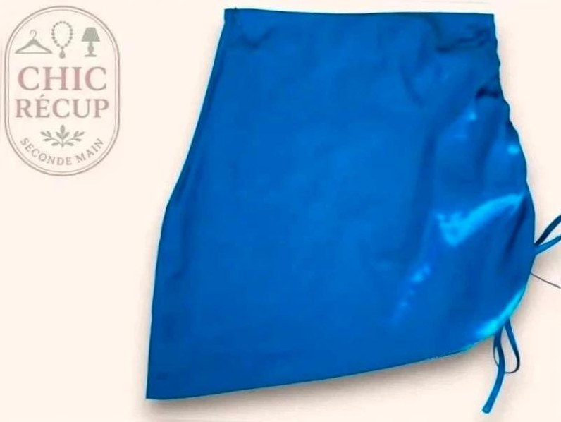 Jupe Asymétrique - S - Bleu - Lerom-33