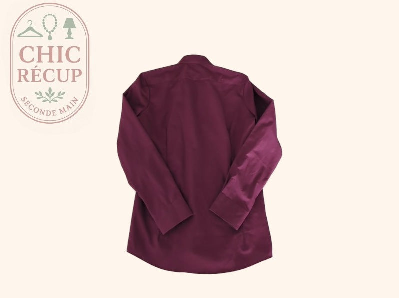 Chemise Unie Marvelis - M - Bordeaux - Saaug-68