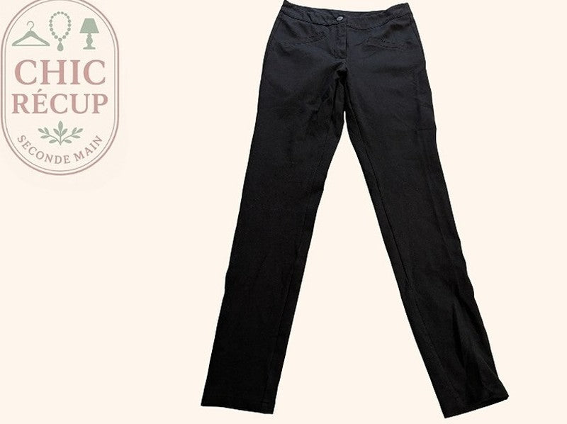 Pantalon Droit Molinel Hasson - S - Noir - Lépas-13