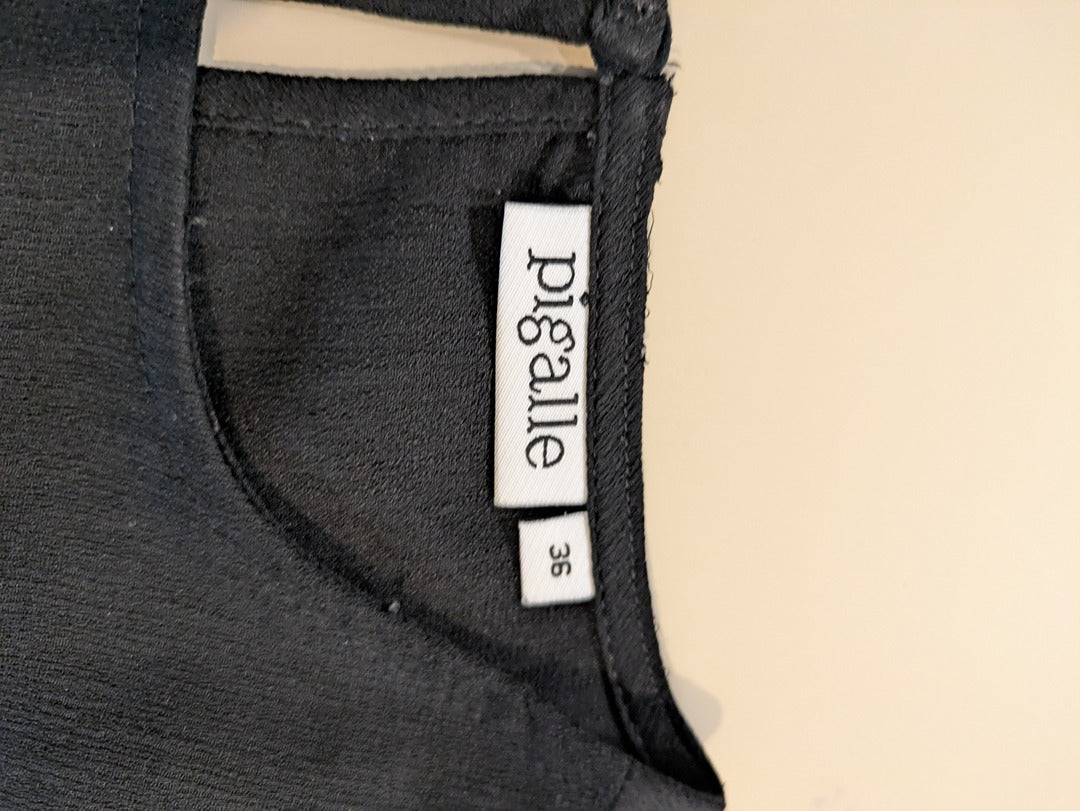 Blouse Pigalle - 36 - Noir - Détail Noeud