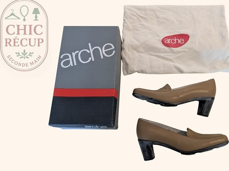 Chaussures À Talons Arche - 36.5 - Beige - Labag-5