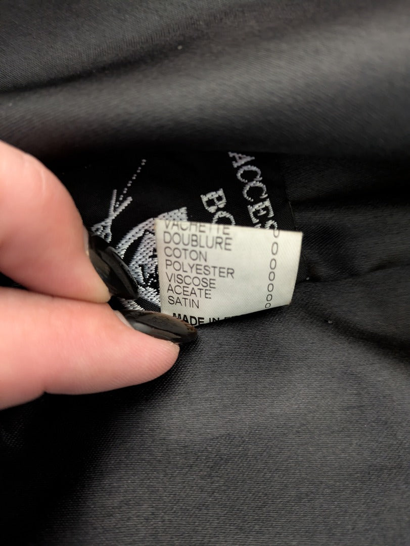 Veste blazer Also - Xxl - Noir - Cuir agneau plongé