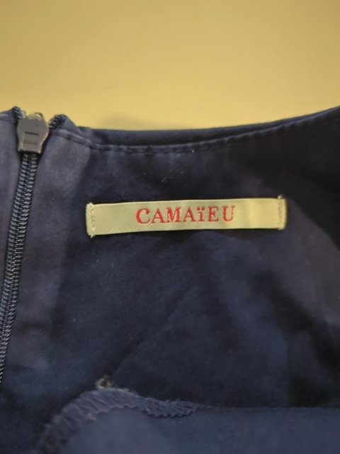 Robe Casual - Camaïeu - S - Bleu - Chiou-06