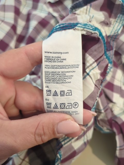 Chemise femme Hilfiger Denim - S - Burgundy - à carreaux