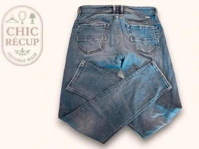 Jeans Coupe Droite Diesel - M - Bleu - Ayzan-3